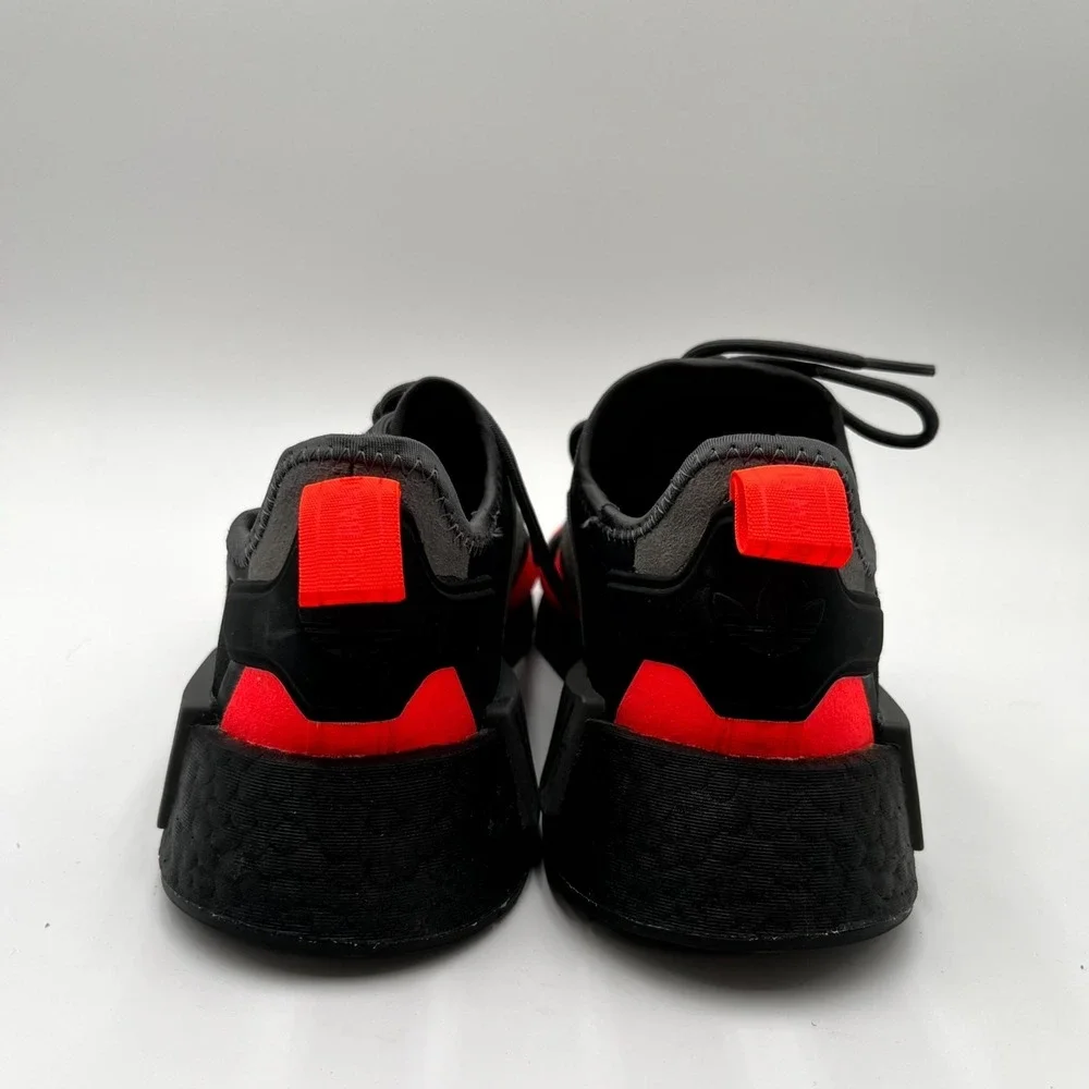 Adidas NMD-R1 GV7350‎ Sneakers Men's US 7 Black Solar Red Athletic Running Shoes